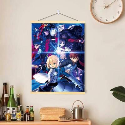 适用Fate/Fgo命运冠位指定周边动漫挂画黑贞远坂凛二次元卧室房间
