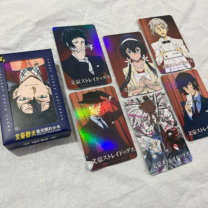 9.文豪野犬小卡太宰治中原中也中岛敦芥川龙之介双黑周边镭射lomo