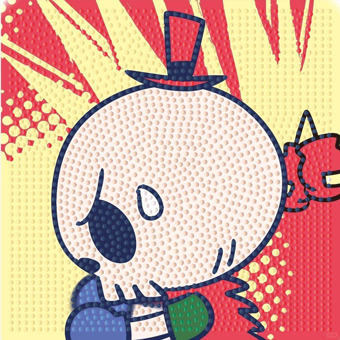 钻石画啦布布实木绷框材料包工具儿童DIY手工粘贴钻石画满钻手工