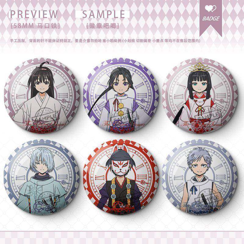 擅长逃跑的殿下北条时行雫亚也子周边谷子收藏马口铁吧唧徽章胸针
