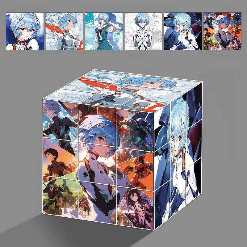 三阶拼图魔方高颜值学生益智玩具礼物绫波丽EVA福音战士明日香