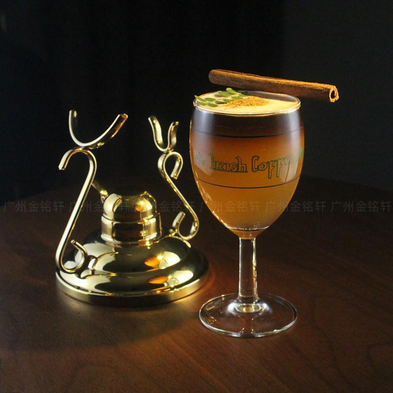 爱尔兰咖啡杯架套装复古咖啡器具鸡尾酒威士忌调酒玻璃烤杯宫廷风