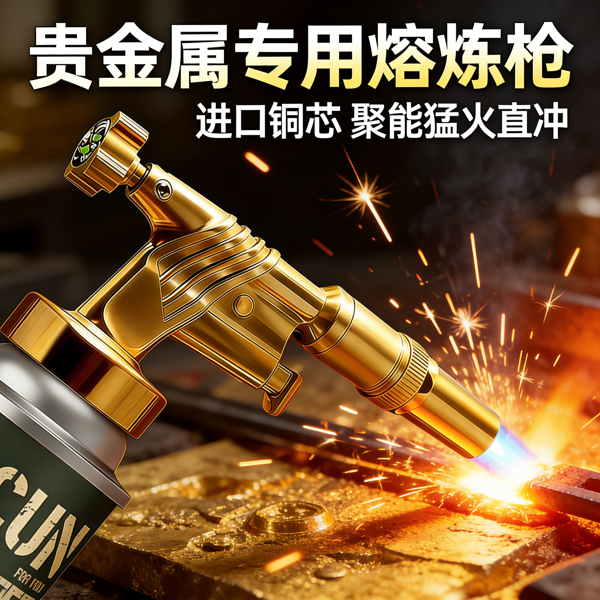 进口铜芯高温烧黄金熔炼喷火枪