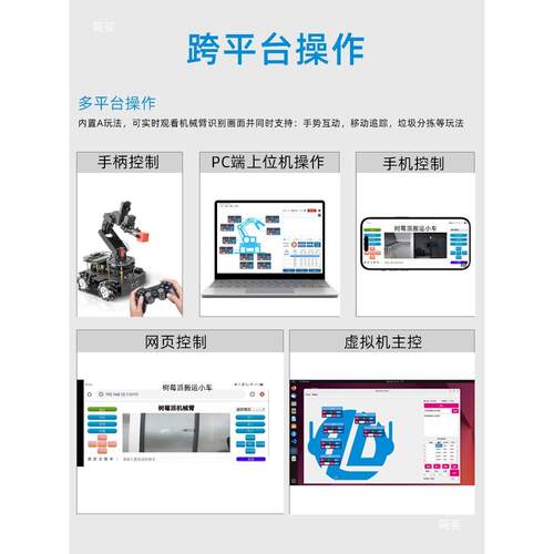 小车python臂编程机械搬比赛ROStlznsdhl视觉支运大模持型