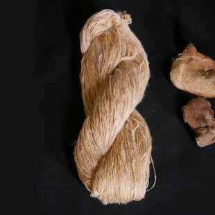纯野生柞c蚕丝手工线/柞蚕丝手捻丝线/手纺丝线/手工大条丝