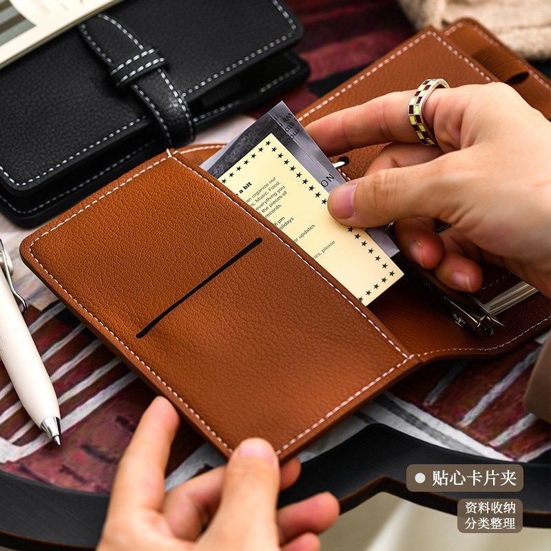 2025年新款随身便携A7活页手账本迷你笔记本本子空白网格点阵竖H,文具电教/文化用品/商务用品,手帐/日程本/计划本,淘宝优惠券,粉丝福利购,淘宝优惠卷