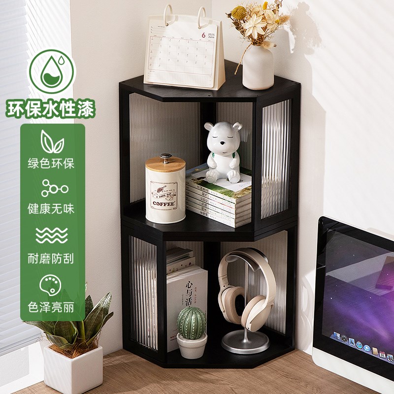 书架落地置物架桌面n书柜子家用儿童客厅简易展示柜杂物柜卧室靠
