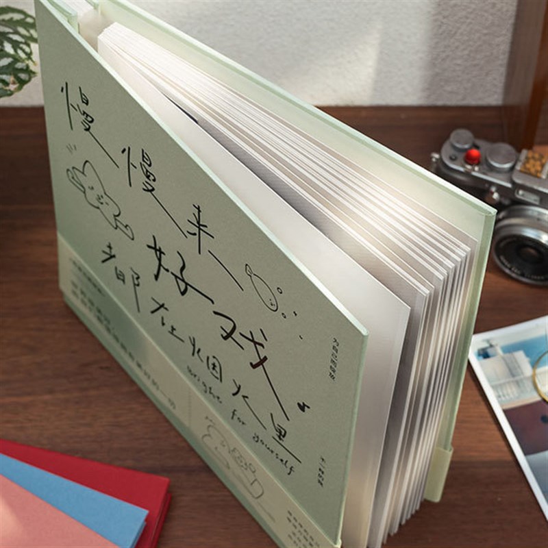 相册本拍立得纪念册情侣DIYx手工粘贴覆膜照片收纳自粘收纳册礼物