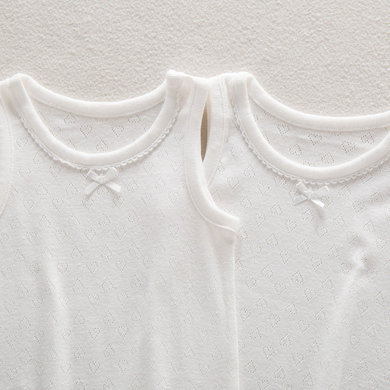 纯白色网a眼背心女童超薄款透气纯棉夏季无袖上衣睡衣吊带女宝宝,童装/婴儿装/亲子装,背心吊带,淘宝优惠券,粉丝福利购,淘宝优惠卷