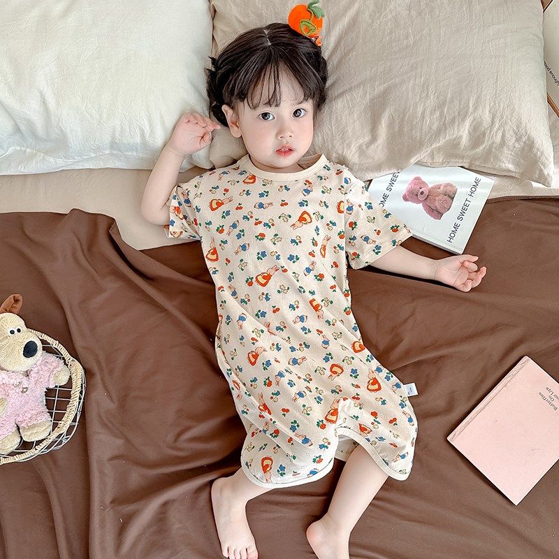女童睡裙a夏季防踢空调睡衣薄宝宝呼吸纯棉连体睡袍小孩家居服卡,童装/婴儿装/亲子装,家居裙/睡裙,淘宝优惠券,粉丝福利购,淘宝优惠卷