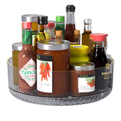 厨房旋转调e料置物架台面多功能专用油盐酱醋调味品储物架子收纳