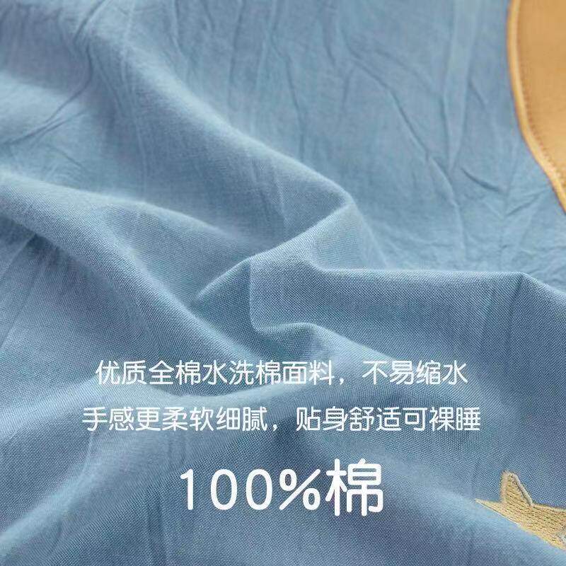 纯棉A类水洗棉幼l儿园被子三件套含芯六件套儿童宝宝午睡床上用品