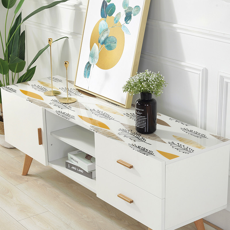 电视柜桌布防水茶几电视柜垫子塑料透明水晶板软玻T璃pvc桌垫盖布