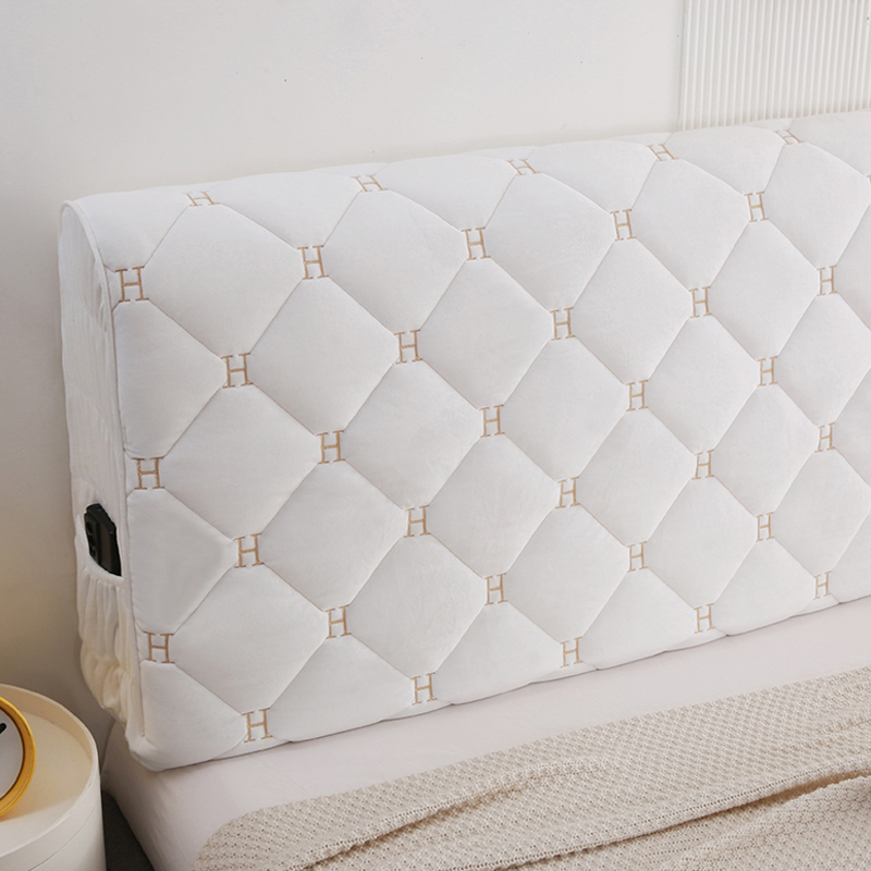 加厚全包床头罩万能通用2023新款高档弹力防P撞皮木软包床头套罩