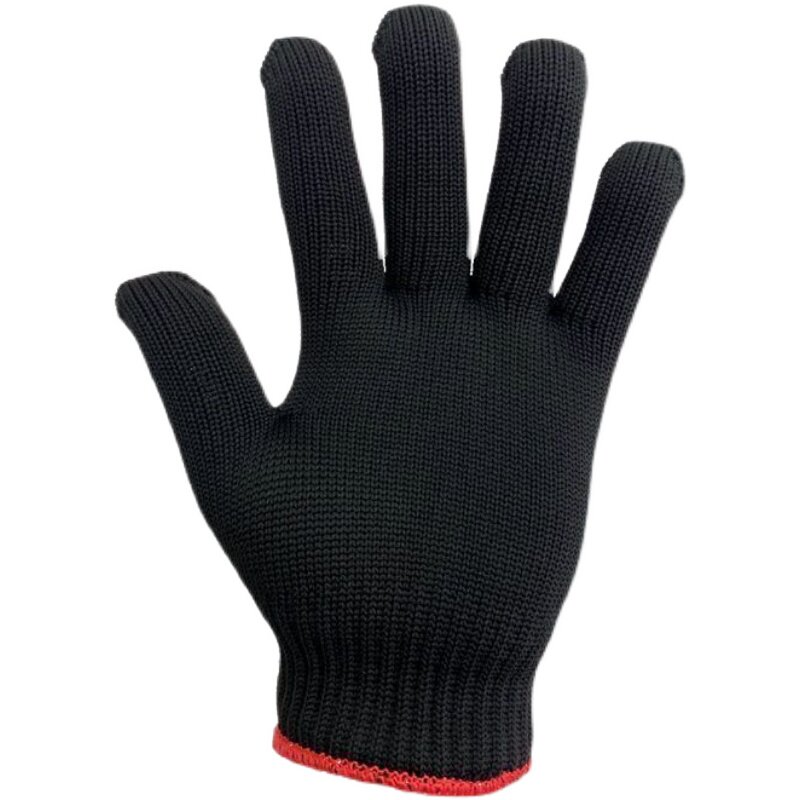 黑色尼龙劳保手套加厚耐磨男棉线工作劳动工地干U活修车透气防护