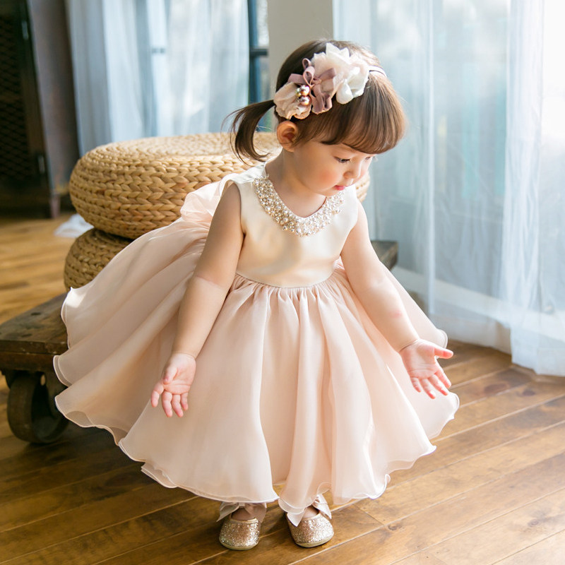 儿童礼服裙公主裙小花童宝宝x婚纱裙蓬蓬裙钢琴演出晚礼服生日秋