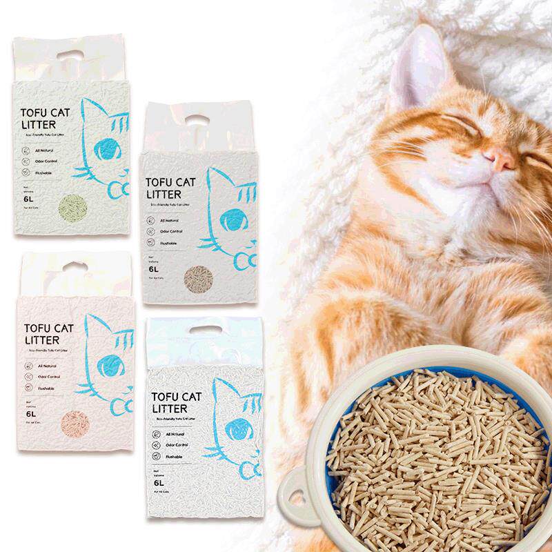 2豆腐猫砂除臭真空包装植物猫砂易冲洗不堵塞马桶真人试吃