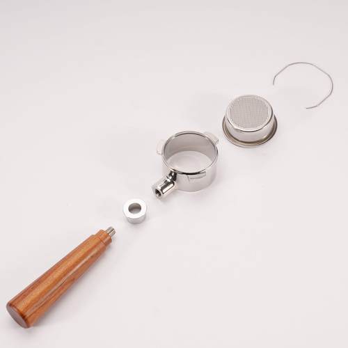 54mm手柄适用铂富8系意式咖啡机无底手柄 304不锈钢咖啡萃取配件