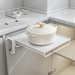 可折叠桌板柜门挂架厨房悬挂式台面延伸桌收纳多功能家用置物架子