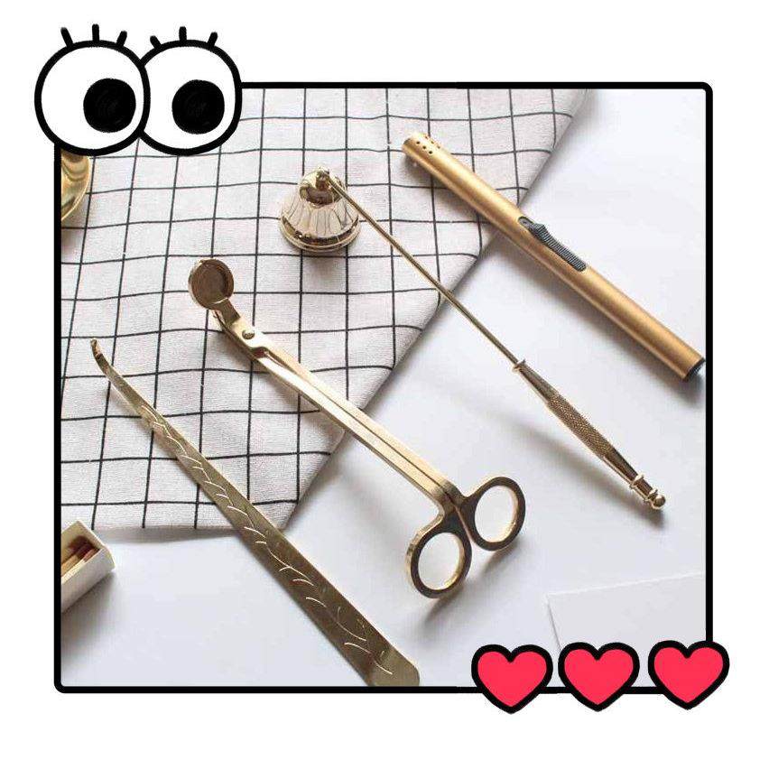 香薰蜡烛工具套装 烛心剪刀 灭烛器灭烛罩蜡烛钩灭烛配件三件套,家居饰品,装饰摆件,淘宝优惠券,粉丝福利购,淘宝优惠卷