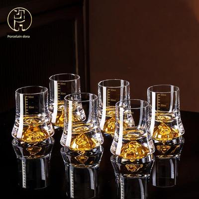 轻奢白酒杯套装家用高档水晶玻璃分酒器高端金山烈酒杯待客一两杯