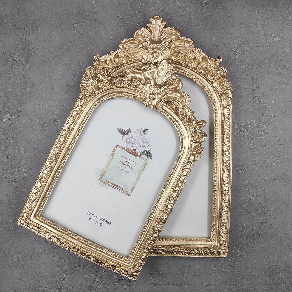 北欧金色拱形相框 8寸复古金做旧风格美甲相架 异形树脂画框,家居饰品,相框/画框,淘宝优惠券,粉丝福利购,淘宝优惠卷