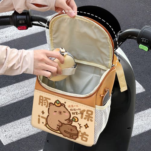 电动车前置物兜防水挂包