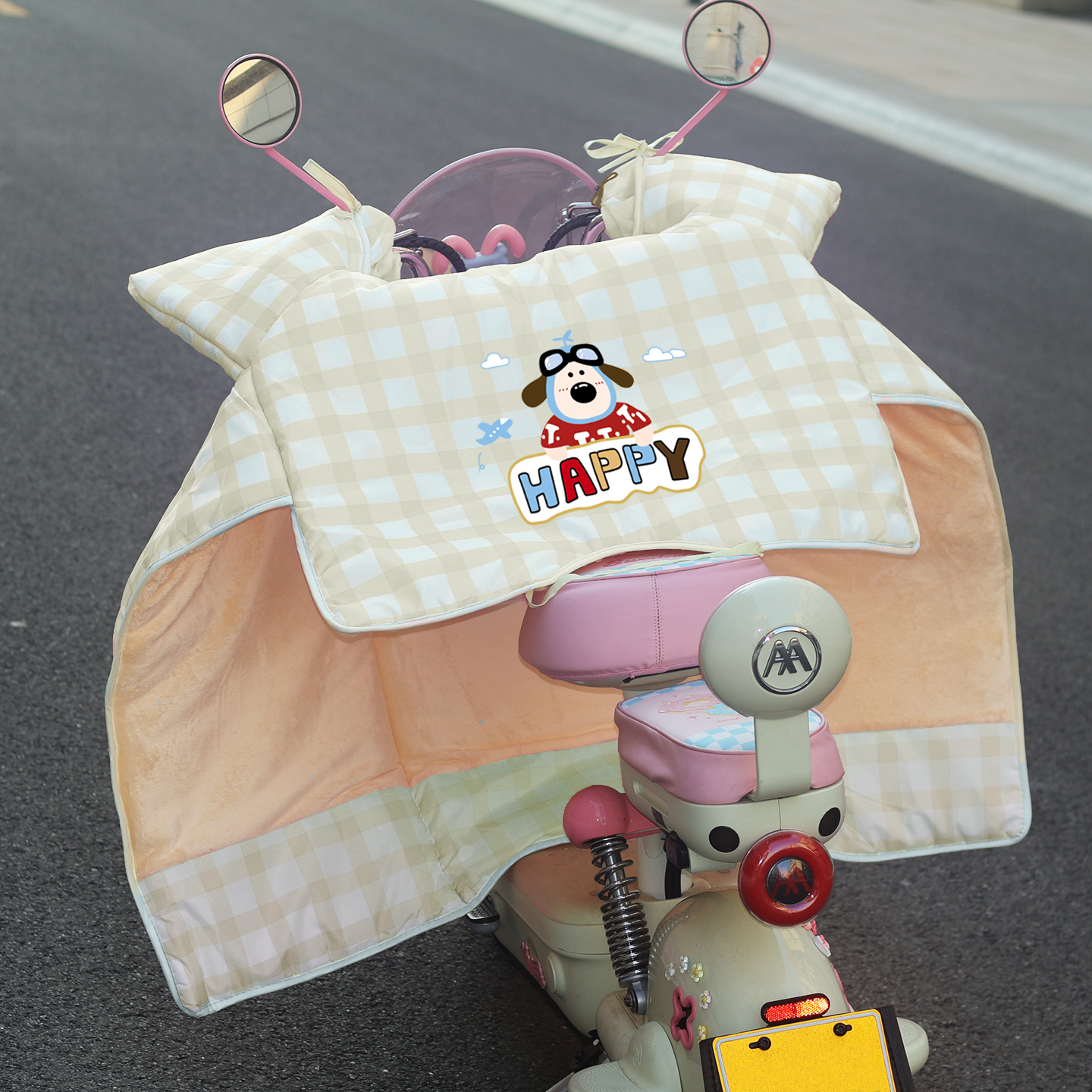 电动车挡风被冬季加绒加厚防水