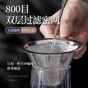 手冲咖啡滤斗过滤器咖啡滤网过滤杯壶器具免滤纸滴漏式过滤网漏斗