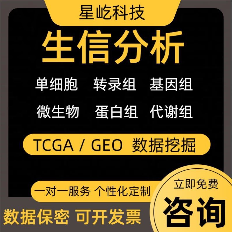 生信分析分子对接转录组网络药理学孟德尔随机化 TCGA GEO 数据库