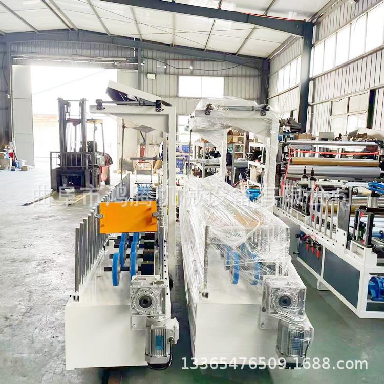 PVC阴阳角网格布包覆机 冷热胶两用格栅木饰面背景墙板包覆机