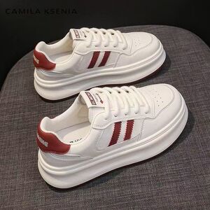 opkll小白鞋女2026新款夏季薄款百搭透气厚底板鞋轻便软底运动鞋