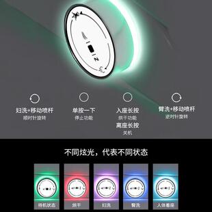 智能马桶盖家用全自动翻盖坐便盖加热马桶圈冲洗即热暖风电动座圈