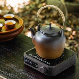 复古粗陶煮茶壶大容量陶瓷烧水壶电陶炉明火养生壶家用大号单个壶
