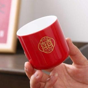 改口敬茶杯子中式 结婚茶具套装 订婚庆红色茶壶新娘陪嫁送新人礼物
