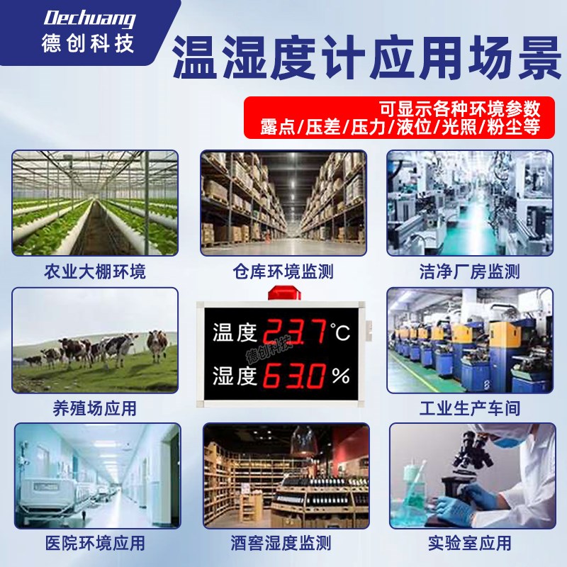 温湿度露点仪维萨拉高精度电子看板传感器探头报警温度压差显示屏