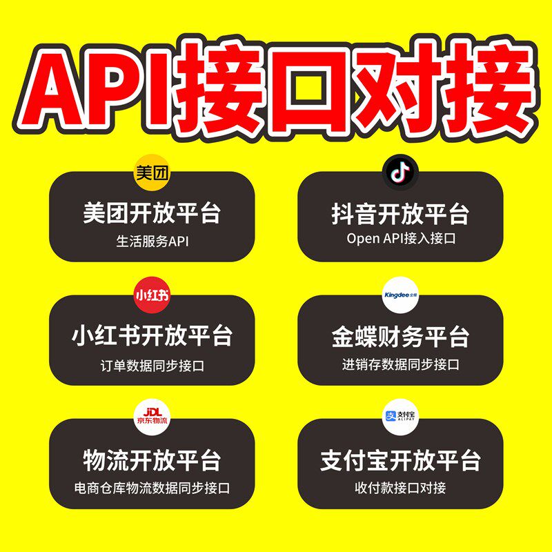 api接口对接开发定制三方接口源码二次开发网站商城源码定制开发