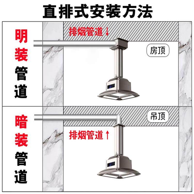 麻将机吸烟灯空气净化灯可自由升降吊灯直排茶楼馆棋牌室专用吊灯