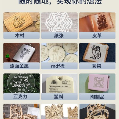 激光刻字机小型diy全自动台式数控打标CNC3018/pro/max刻刀雕刻机