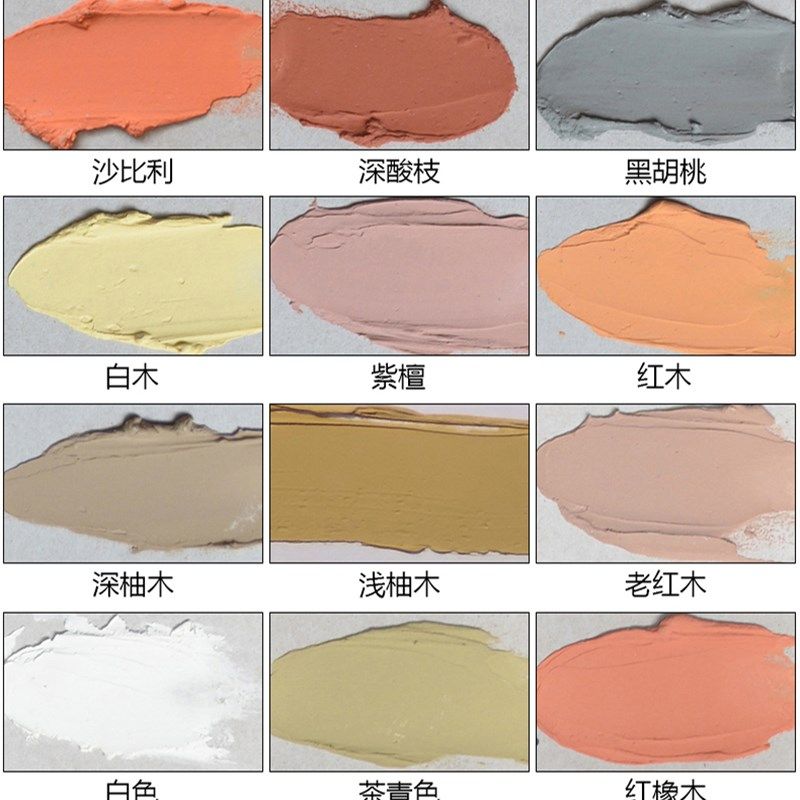 水性原子灰家具木质打底补土木器腻子膏修补墙面批灰4kg白色