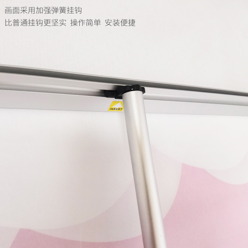 铝合金L型展式架X展架立式落地式易拉宝80 180广告宣传海报支架