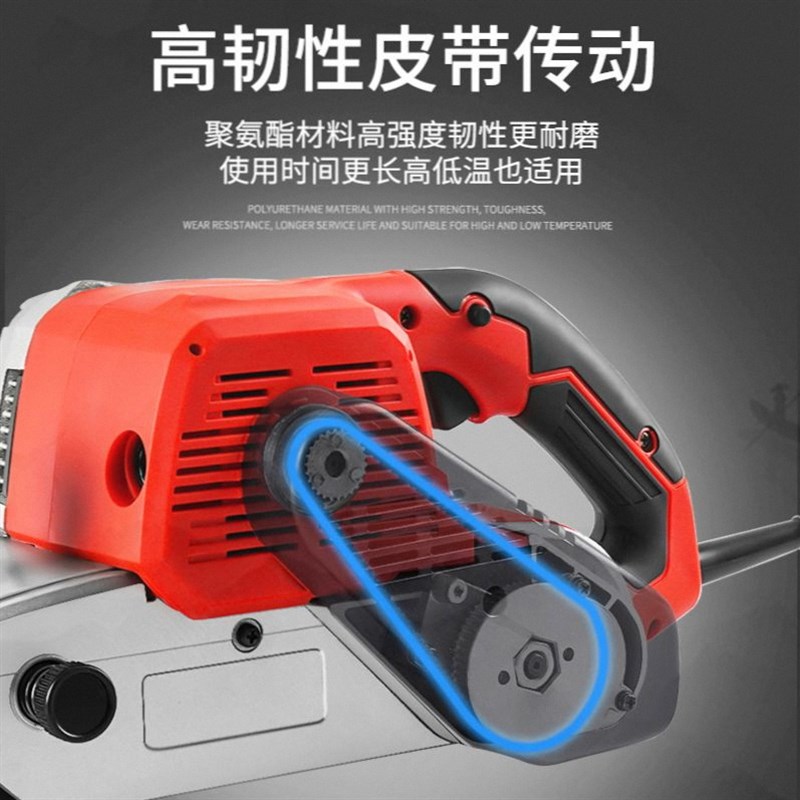 家用沙纸带打磨机工业级小型坦克砂带机手提式木板平面打磨抛光机