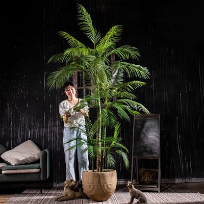 大型仿真植物棕榈树室内客厅散尾葵仿生绿植假树盆栽造景装饰摆饰