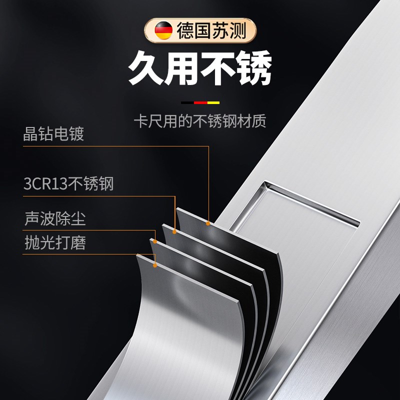 楔形塞尺游标高精度不锈钢缝隙测量尺工业气门间隙斜塞尺锲形塞规