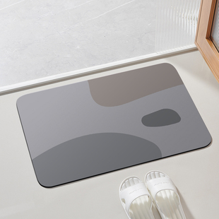 卫生间地垫硅藻泥吸水垫子厕所浴室门口防滑脚垫家用速干软垫