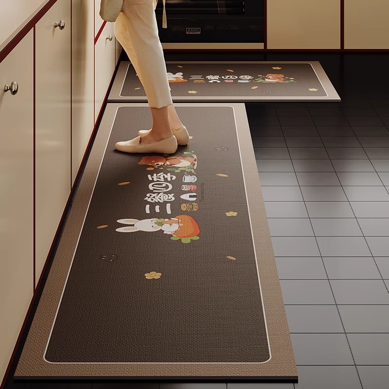 硅藻泥厨房地垫长条吸水防滑脚垫