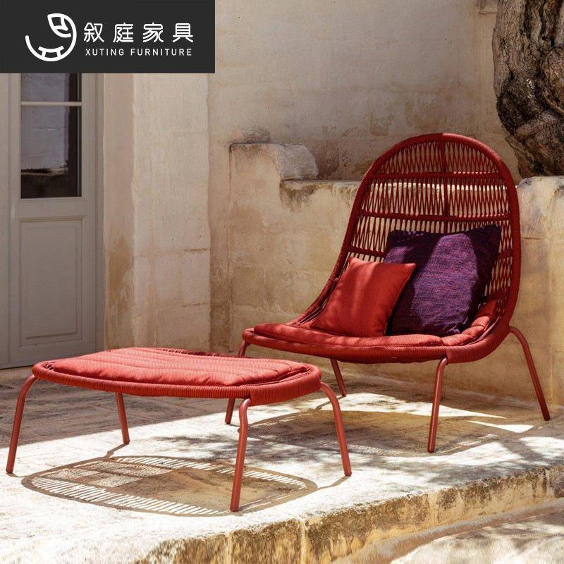 藤椅三件套阳台桌椅茶几组合简约休闲小户型家用别墅庭院户外家具