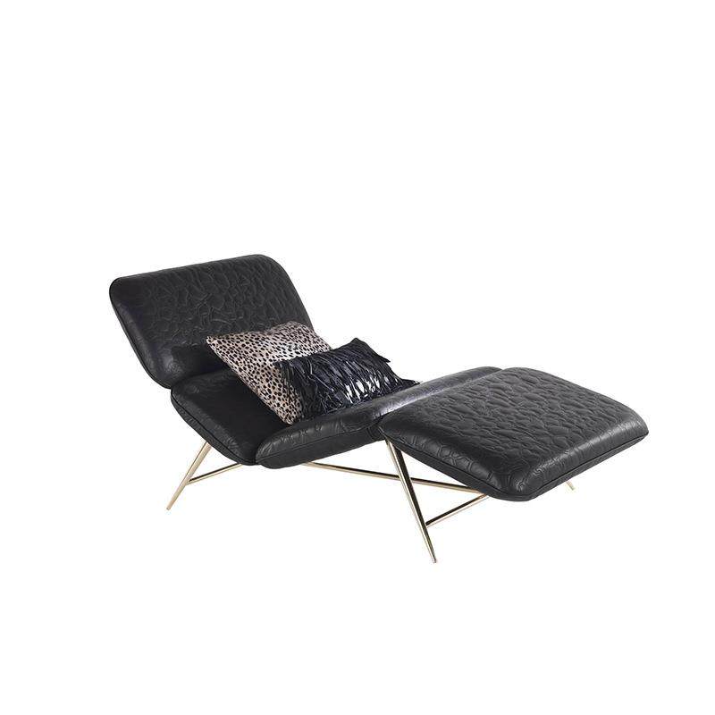 意大利轻奢设计师别墅休闲椅现代简约小户型客厅阳台懒人贵妃躺椅