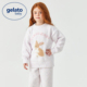 秋冬季 gelato baby半边绒儿童睡衣女童宝宝亲子珊瑚绒家居服套装