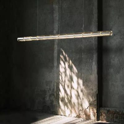 意大利设计师FLOS餐厅玻璃灯极简书房工作室长条一字吧台茶室吊灯
